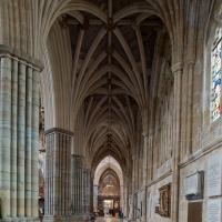Exeter Cathedral - Interior, south aisle looking east