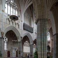 Exeter Cathedral - Interior, south aisle loking northeast