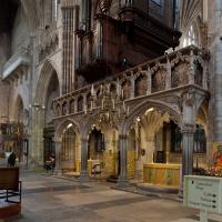Exeter Cathedral - Interior, crossing looking northeast
