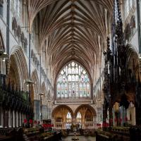 Exeter Cathedral - Interior, chevet looking east 