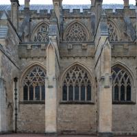 Exeter Cathedral - Exterior, south nave elevation