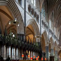 Exeter Cathedral - Interior, chevet looking northeast 