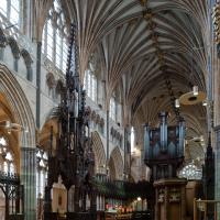 Exeter Cathedral - Interior, chevet looking southwest 
