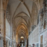 Exeter Cathedral - Interior, south aisle looking west