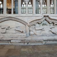 Exeter Cathedral - Interior, south aisle tombs