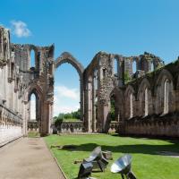 Fountains Abbey - Interior, chevet looking southeast 