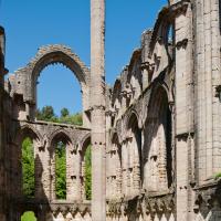 Fountains Abbey - Interior, Chapel of the Nine Altars, north transept