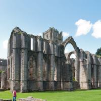 Fountains Abbey - Exterior, southeast corner elevation 