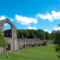 Fountains Abbey - Exterior, western frontispiece and cloister