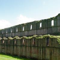 Fountains Abbey - Exterior, nave, north elevation