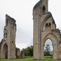Glastonbury Abbey - Exterior, north and south transepts