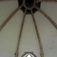 Glastonbury Abbey - Interior, Abbot's kitchen vault