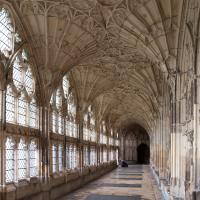 Gloucester Cathedral - Interior, cloister elevation