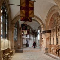 Gloucester Cathedral - Interior, north ambulatory looking east