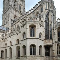Gloucester Cathedral - Exterior, chevet, southeast corner elevation