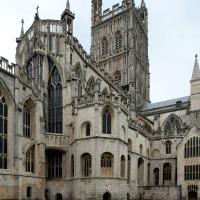 Gloucester Cathedral - Exterior, chevet, northeast elevation 