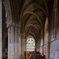 Pershore Abbey - Interior, south aisle looking east 