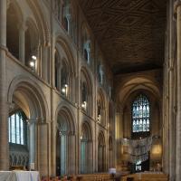 Peterborough Cathedral - Interior, nave looking southwest