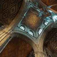 Peterborough Cathedral - Interior, lantern tower vault 