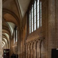 Peterborough Cathedral - Interior, south aisle dado 