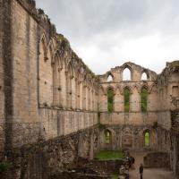 Rievaulx Abbey - Interior, refectory looking southeast