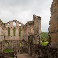 Rievaulx Abbey - Interior, refectory looking southwest