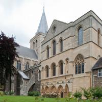 Rochester Cathedral - Exterior, lantern tower, southeast elevation 