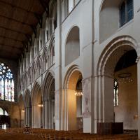 Saint Albans Cathedral - Interior, nave looking northwest 