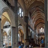 Salisbury Cathedral - Interior, nave looking northeast 