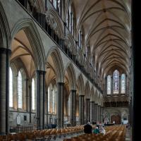 Salisbury Cathedral - Interior, crossing looking southwest 