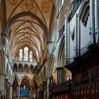 Salisbury Cathedral - Interior, chevet looking southeast 