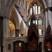 Salisbury Cathedral - Interior, chevet, Bishop's Throne