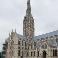 Salisbury Cathedral - Exterior, lantern tower, northwest corner elevation