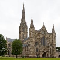 Salisbury Cathedral - Exterior, western frontispiece and lantern tower