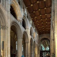 Selby Abbey - Interior, nave looking northeast 