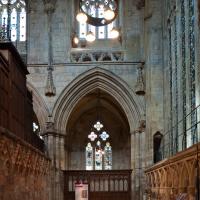 Selby Abbey - Interior, east ambulatory aisle looking north 