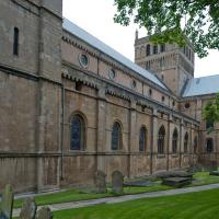 Southwell Minster - Exterior, nave and south transept, southwest elevation