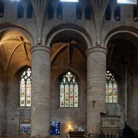 Tewkesbury Abbey - Interior, nave looking north 