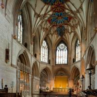 Tewkesbury Abbey - Interior, chevet looking northeast 