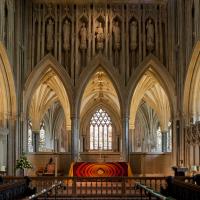 Wells Cathedral - Interior, chevet, high altar 