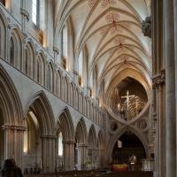 Wells Cathedral - Interior, nave looking northeast