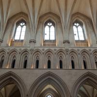 Wells Cathedral - Interior, nave elevation 