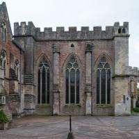 Wells Cathedral - Exterior, Bishop's Palace chapel, north elevation 