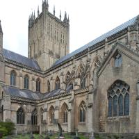 Wells Cathedral - Exterior, chevet and south transept, southeast elevation
