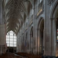 Winchester Cathedral - Interior, nave looking northwest 