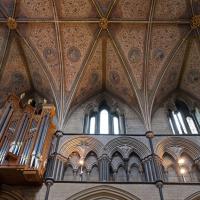 Worcester Cathedral - Interior, chevet, north elevation 