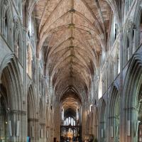 Worcester Cathedral - Interior, nave looking east 