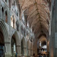 Worcester Cathedral - Interior, nave looking northeast 
