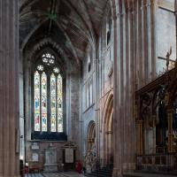 Worcester Cathedral - Interior, crossing looking north 