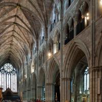 Worcester Cathedral - Interior, crossing looking northwest 
